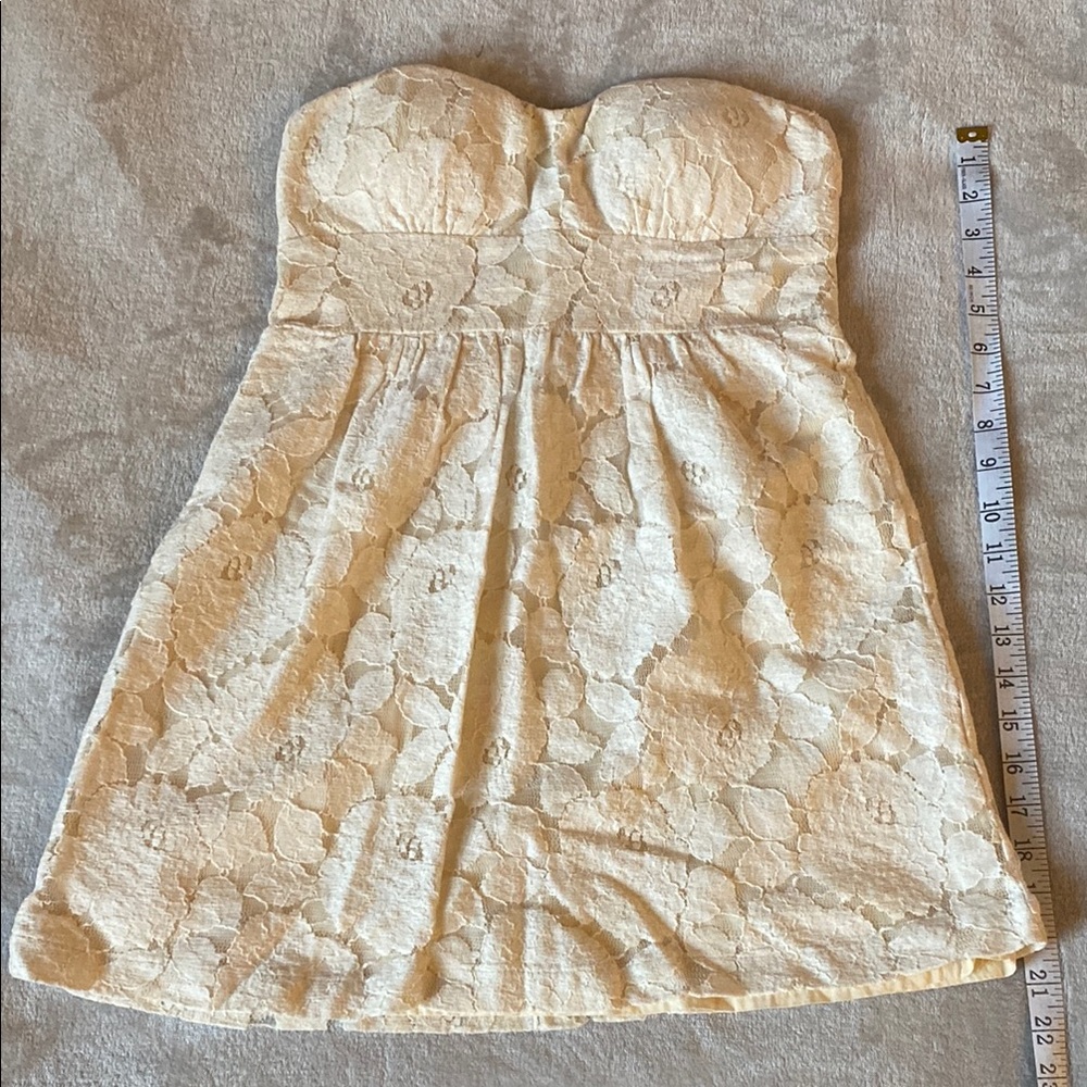 Strapless Lace Dress
